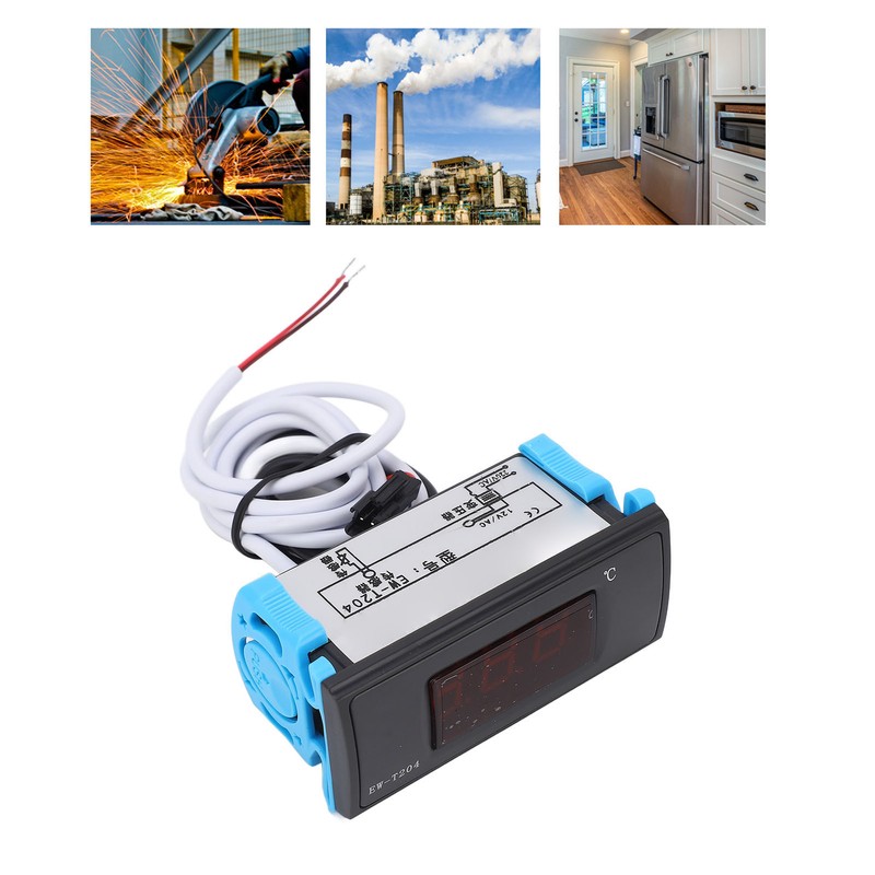 Digital Thermostat 0.1℃ Resolution 0.5℃ Accuracy Dual Display Temperature Controller
