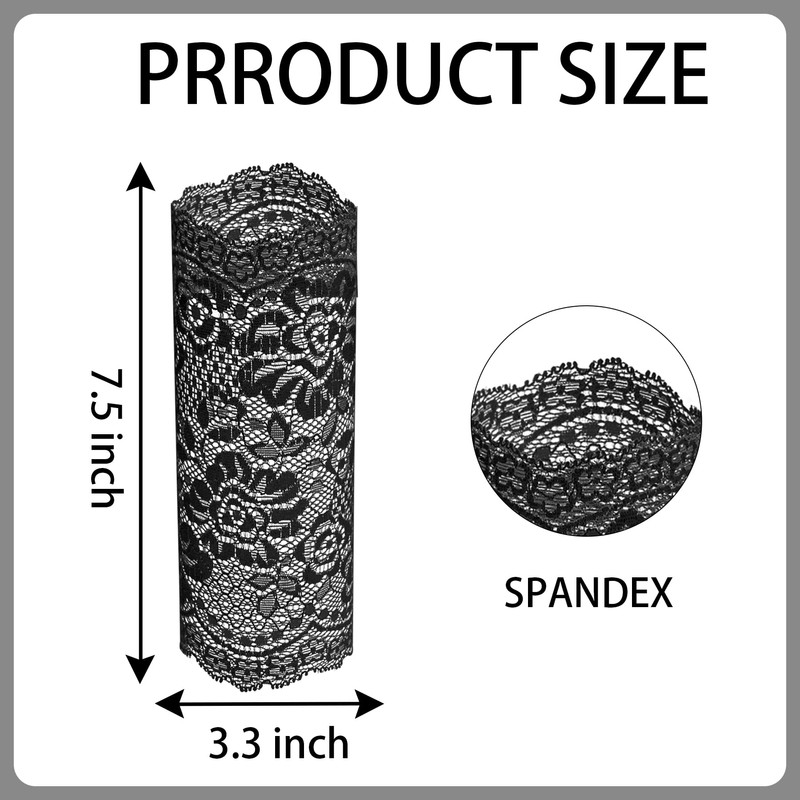 bvya Women Lace Wrist Arm Cuff Bracelet Stretch Bands Sleeve