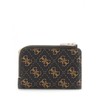 GUESS Laurel SLG Zip Around Wallet Brown Logo, Brown logo