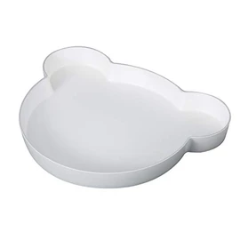 tak JTN-0110-GY Kids Dish Plate Bear Kids Plate Gray 19 x 23.6 x 2.6 cm