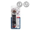 Derwent Charcoal Drawing Sampler Pack with Eraser and Sharpener, Professional