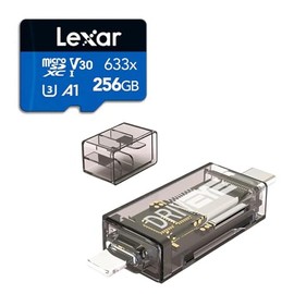 Driveye 256GB Memory Card UHD Video High Speed Transfer Monitoring SD Card for Dash Cams, Wyze, GoPro, Security Car Camera, 4K Video Recording, with Adapter Dash Camera for Cars