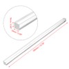 TOP-VIGOR 2Pcs Acrylic Square Rod, 15mm x 15mm x 350mm