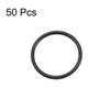 sourcing map Fluororubber O-Ring Sealing Ring Black 10 mm x