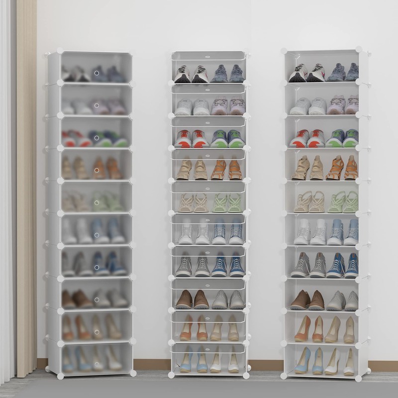 HOMIDEC Shoe Storage, 10-Tier Shoe Rack Organizer for Closet 20