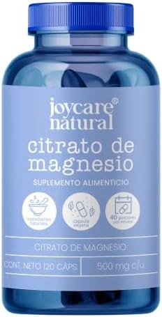 JOYCARE NATURAL Citrato de Magnesio en Cápsulas Relajación y el Bienestar (120 cápsulas)