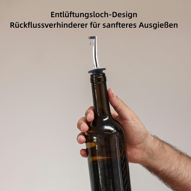 LEGERM 2 Olivenölausgießer Ausgießer Ölspender Drizzler Ausgießer mit Trichter und
