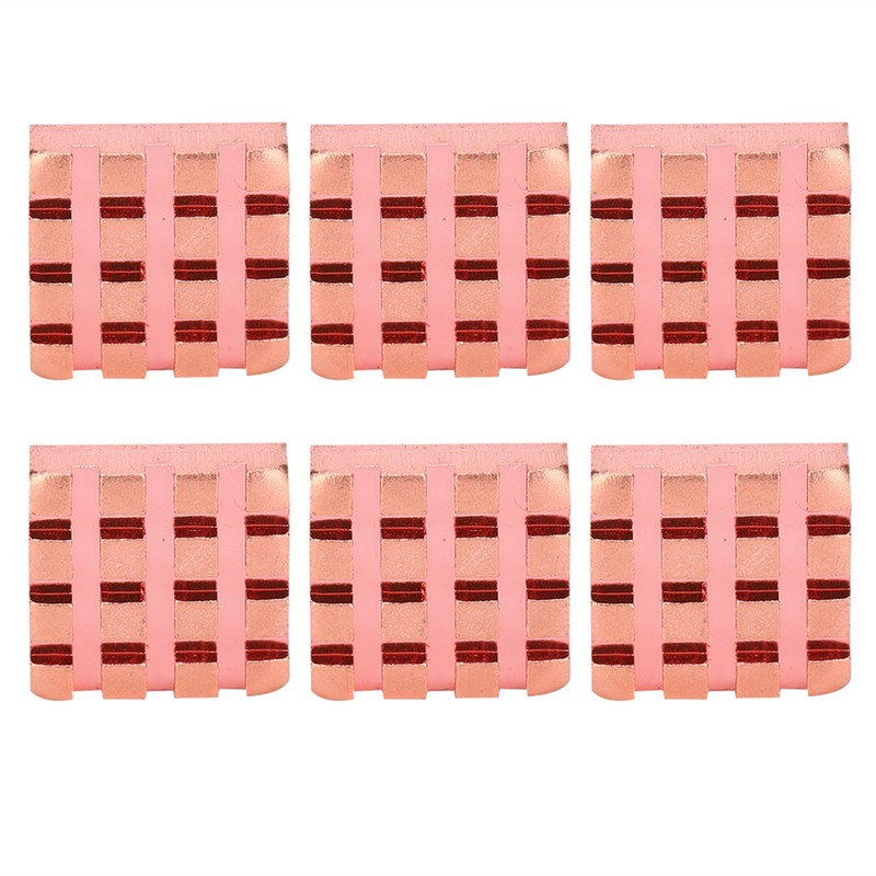 10Pcs Heat Sink Brass Mini Radiators Attach Thermal Conductive Adhesive