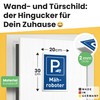 DankeDir! Parking Robotic Lawnmower Sign 30 x 20 cm Funny
