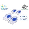 2 Pack - KidSole Shock Absorbing Lightweight Gel Heel Cups