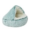 Cave-Inspired Hooded Pet Bed for Cats & Dogs - Fluffy