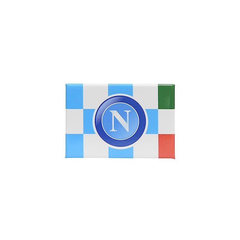 SSC Napoli, Unisex Adult Tri-Colour Magnet, Light Blue
