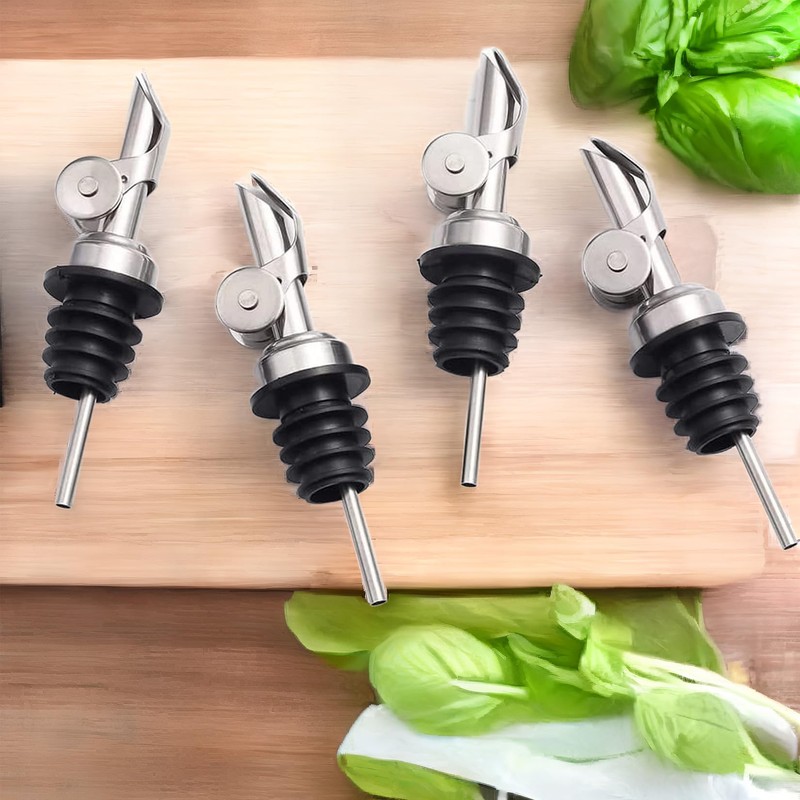 Pafuen Auto - Boquilla para verter licor (4, plateada)