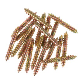 20 PCS Double Ended Screws Wood Woodworking Furniture Screw Dowel Screws Furniture Connecting Fixing Dowel Screws M6x40mm