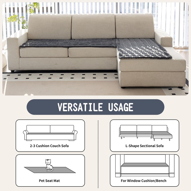 MDSASFD Sofa Couch Cover, Sofa Covers for Dogs Washable, Non-Slip
