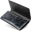 Gracia Bi-Fold Wallet, Long Wallet, Genuine Leather, Bridle Leather, black