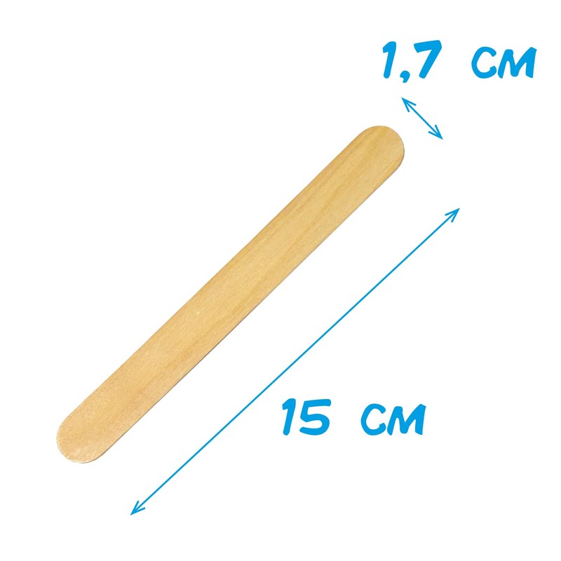 50PCS Natural Wooden Sticks Tongue Deaders Ice Cream Sticks Ice