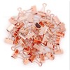 FSSTUD 100 Pcs 15mm Small Binder Clips Mini Paper Clamps