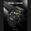 SKMEI 1965 Men Watch Professional 30M Water Resistant Double Display