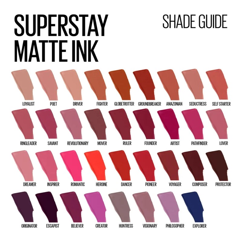 Maybelline Super Stay Matte Ink Labial Mate Larga Duración Ground-breaker