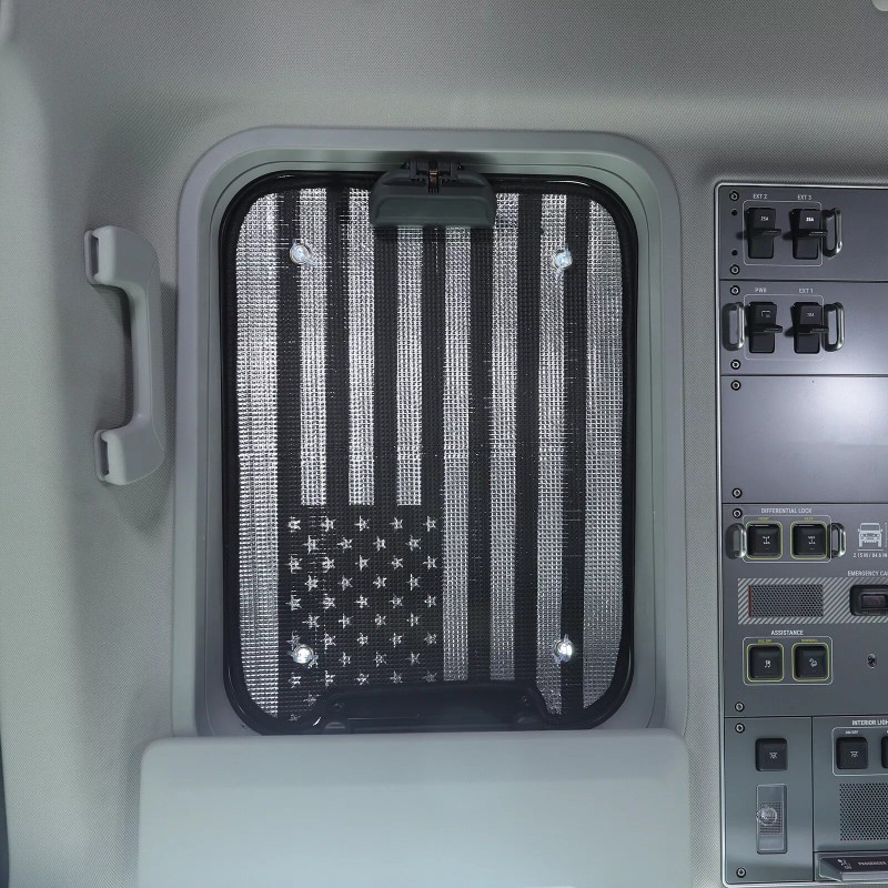 CSKT2022 USA Flag Car Sunroof Window Sun Shade Block Fits