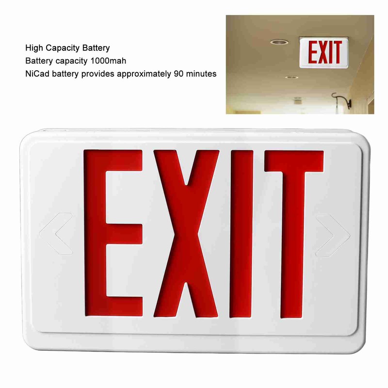 LED Emergency Exit Sign Professional IP30 Protection Grade Long Lasting