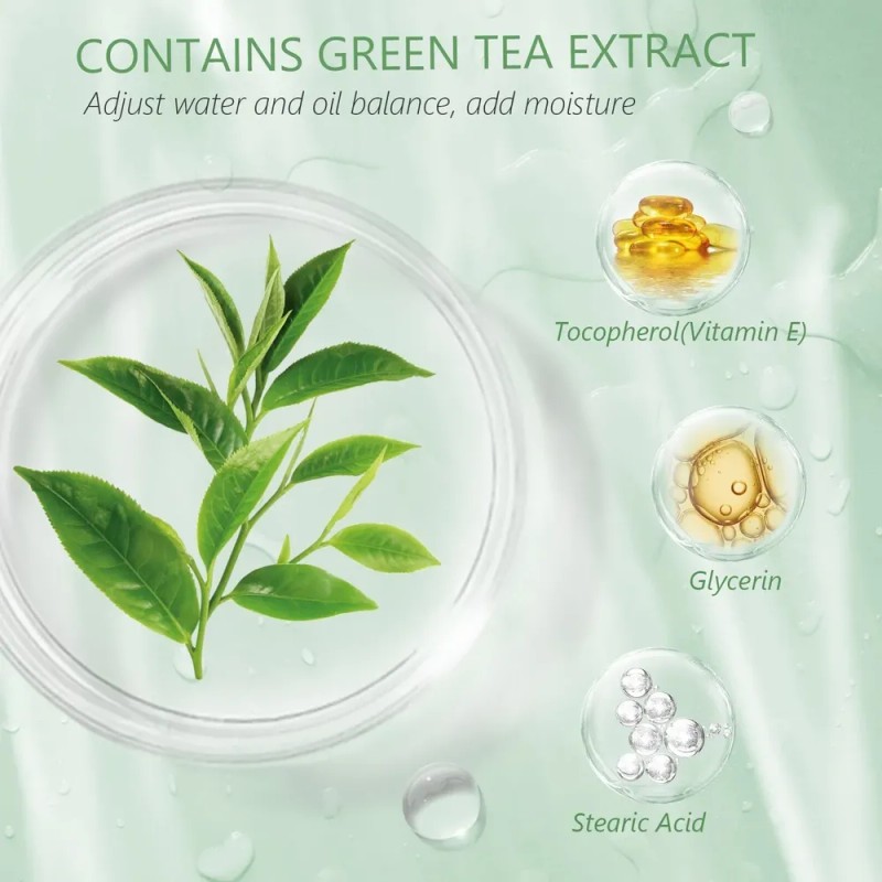 Mascarilla De Té Verde En Barra, 2 Unidades, Máscara De