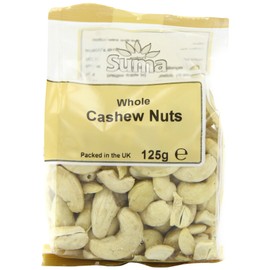 Suma Whole Cashew Kernels 125 g (Pack of 6)