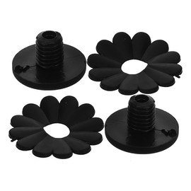 OATIPHO 2 Sets Pole Umbrella Tip Convenient 0.3 inch (8 mm) Umbrella Plastic Tip Replacement Cover, black