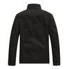 WenVen Men's Military Canvas Work Jackets and Coats (Black, XX-Large)