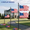 Ryzenthr 25 FT Flag Pole Kit for Outside In Ground,