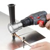 Sheet Metal Nibbler Cutter Double-Headed Sheet Cutter Nibbler Drill Attachment