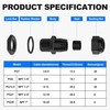 Joinfworld 72pcs Cable Glands Kit Waterproof Strain Relief Cord Connector