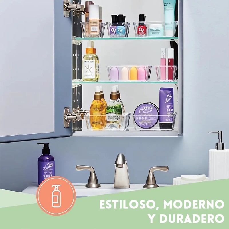 Organizador De Cajones Joyas Maquillaje 25 Pcs De Plástico