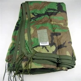 Military Issue Wet Weather Poncho Liner- Army & Marine Corps Woobie Blanket -USA