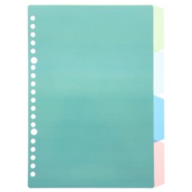 STOBOK Binder Divider Multi-Purpose File Divider Plastic Divider B5 Loose Leaf Index Separator Page Bookmark Loose Leaf Page Marker Binder Set of 10 (B5)