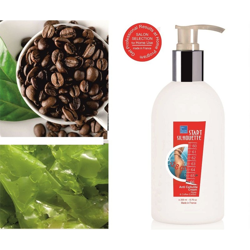 Start Silhouette Algae & Coffee ANTICELL Cellulite Cream – Professional Product 500ml