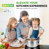 NutriChef 5 QT Stainless Steel Stew Pot - Triply Kitchenware