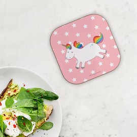 Mr. & Mrs. Panda Wooden Coaster, Unicorn Happy Gift, Glass Coasters, Unicorns, Smile, Unicorn, Wooden Coaster, Unicorn Decoration, Joy,