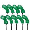 Leather Golf Club Iron Head Covers 9 Piece Set Headcover