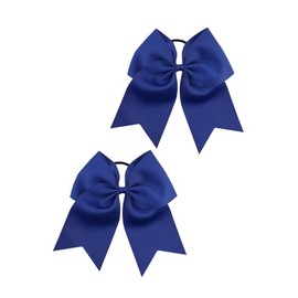 Navy Blue Jumbo Bow for Cheer Girls Navy Blue Large Bowknot Navy Blue Hair Bow PHB08 (Set-A)