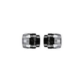 H2C 26H53102TA Burweight Bar End GROM GROM JC92 Left and Right Set Aluminum Silver