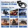 3-Speed Adjustment Motorcycle Headlight Switch 12v 7/8" 22-23mm Waterproof Motorcycle