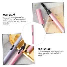 Ipetboom Heated Lash Curler Eyelash Electric Lash Makeup Tool Pink Clamp Temperature Control