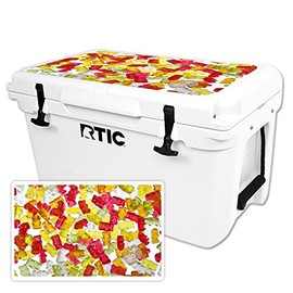 MightySkins Skin Compatible with RTIC 45 Cooler Lid (2016) – Gummy Bears | Protective, Durable, and Unique Vinyl Decal wrap Cover | Easy to Apply, Remove, and Change Styles | Made in The USA