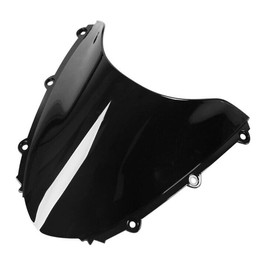 OKOVO Black Dual Bubble Pmma Windshield Windscreen for Honda for CBR1000RR 2004-2007