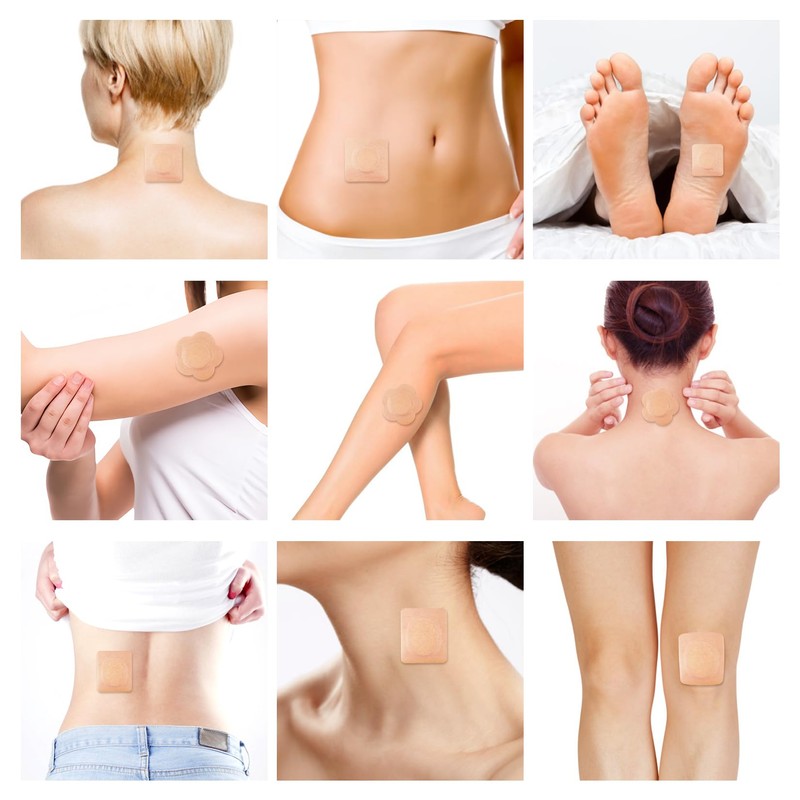 30Pcs Adhesive Castor Oil Patch with 7oz Organic Castor Oil