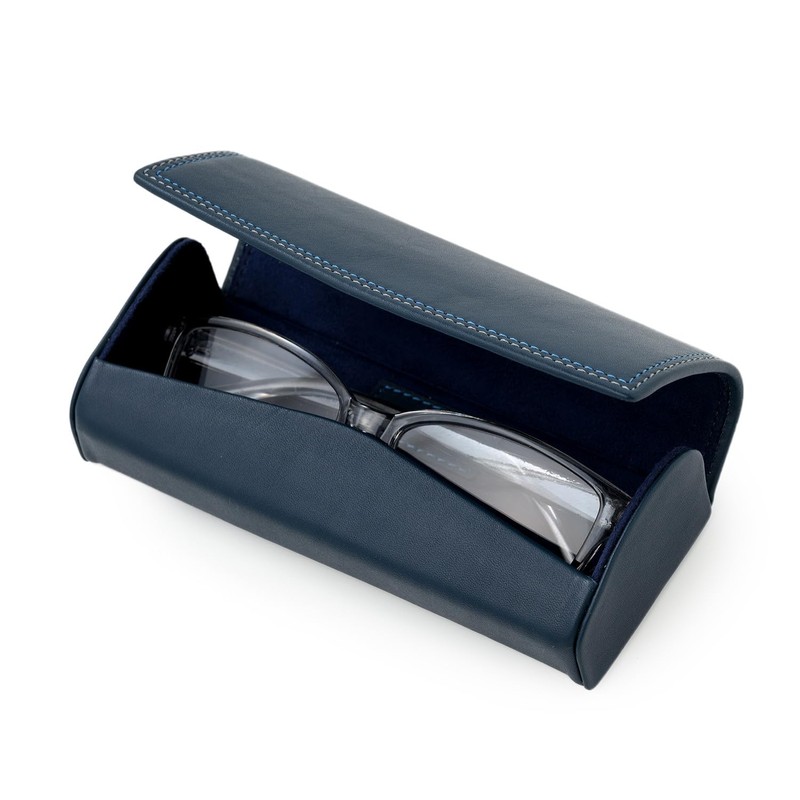 Miragro SL-CD-284 Kip Leather Double Stitched Eyeglass Case (Glasses Case,