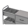 3 Tier Rolling Cart with 3 Drawer, Storage Drawer Cart