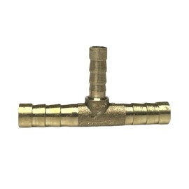 Mvated 8mm 8mm 6mm Hose Barb Tee Brass Pipe 3 Way T Fitting For Gas Fuel Water